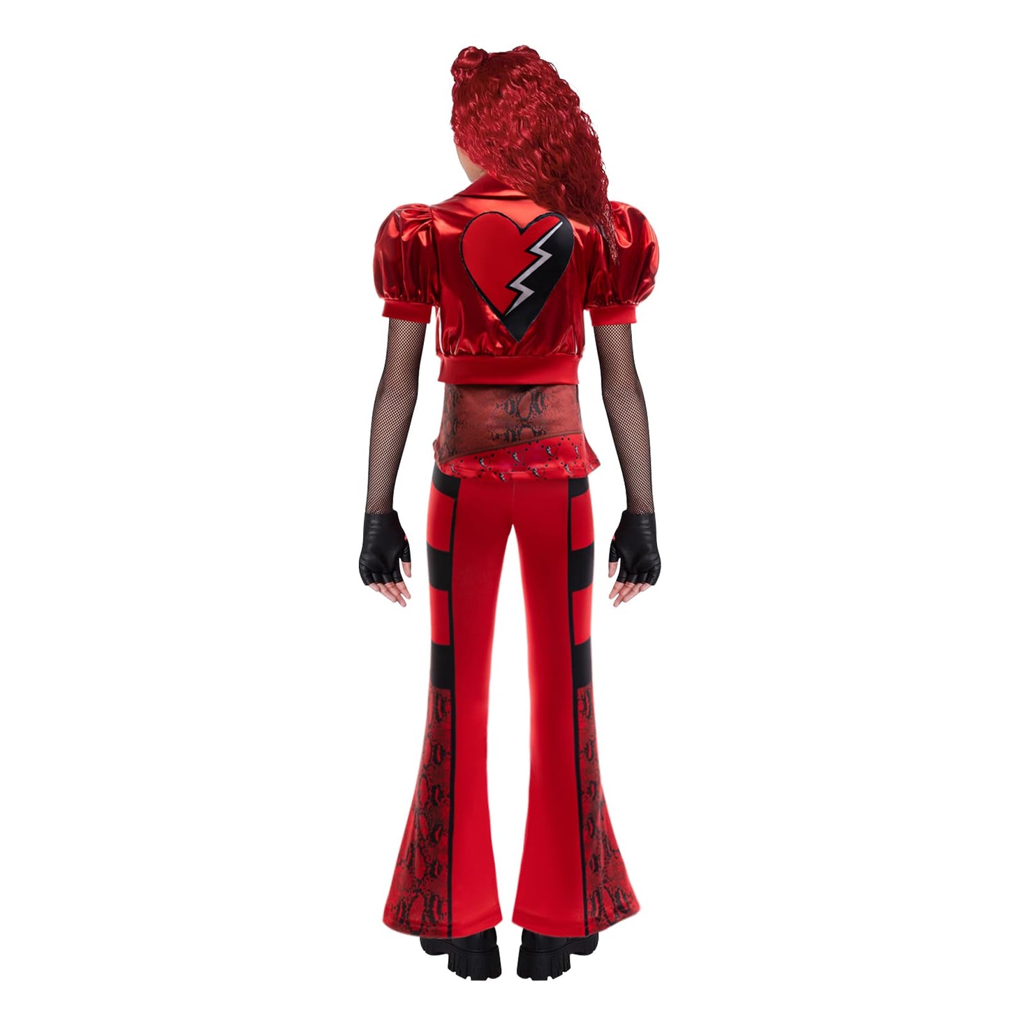 Keaiyouhuo Red Halloween Costume For Girl Rise Red Princess Party Dress Up For Kids