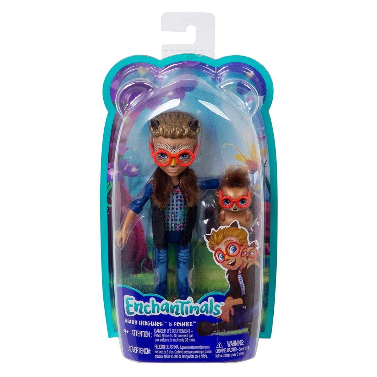 Enchantimals Hixby Hedgehog Doll (6-in) and Pointer Animal Figure