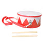 Enakshi (Label) Creations 8 Inch Kids Drum Set Percussion Instrument For Girls Boys Kids Festival Gift Redmusical Instruments & 