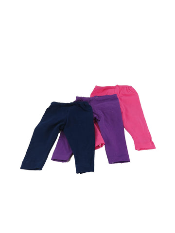 American Fashion World Dark Colored Legging for 18-Inch Dolls | 3 Pairs | enhanced Quality & Trendy Design | Dolls Clothes | Outfit Fashions for Dolls for Popular Brands