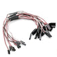JFtech 300mm Servo Y Harness JR Futaba Plug 1 to 2 Y Servo Extension Extend Lead Wire Cord Cable for RC Airplane Car (Pack of 10