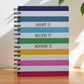 Asera Spiral Diary Notebook | 95 Ruled Pages | A5 Size (21X15 Cm) | For Kids, Students & Office | Birthday Return Gifts (Rainbow