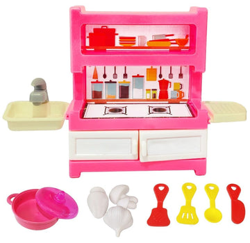 FunBlast Kitchen Set for Kid  Stainless Steel Kitchen Set Toys, Role Play Toys for Girls Kids, Boys, Pretend Play Toys for Girl