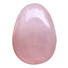 Favoramulet Polished Stone Egg For Easter Day, Palm/Pocket/Worry Enegry Healing Crystal Display Sphere Figurine Fengshui, Rose Q