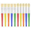 10Pcs Paint Brushes For Kids, Anezus Kids Paint Brushes Toddler Large Chubby Paint Brushes Round And Flat Preschool Paint Brushe