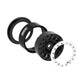 Injora 1.3'' Aluminium Beadlock Wheels For Trx4M Scx24 1/24 1/18 Rc Crawler Upgrade(Sliver Black)