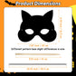 GOMANCHE 36 Pieces Halloween Scratch Art Masks for Kids, DIY Rainbow Magic Scratch Paper Masks for Crafts, Bat Witch Pumpkin Spi