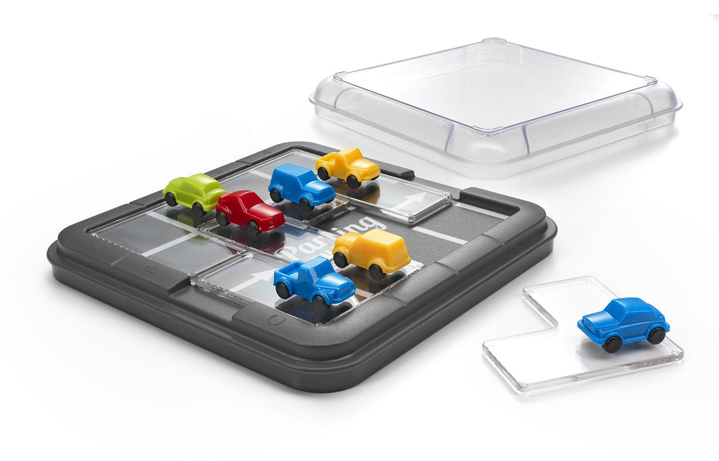 SmartGames Parking Puzzler Cognitive Skill-Building Travel Game with Portable Case featuring 60 Challenges for Ages 7 - mature-themed