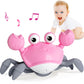 Baby Girl Toys Toddler Gifts: Tummy Time Crawling Crab Baby Toys 6 7 8 9 10 11 12 6-12 9-12 12-18 Months Infant Toddlers Age 1-2 Montessori Musical Toys 1 2 3 Year Old Girls 1St First Birthday Gift