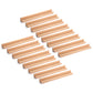 Gejoy 16 Pcs Wooden Tile Holders Letter Tray Racks Replacement Racks Word Tray for Crafts and Game Stands School Students