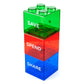 Save Spend Share Piggy Bank for Kids - Clear Transparent Plastic Coin Banks for Boys & Girls - Teach Children About Giving & Sav