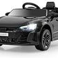 Infans 12V Kids Ride On Car, Licensed Audi Rs E-Tron Gt Electric Vehicle With Remote Control, Toddlers Battery Powered Toy With 4 Wheels Suspension, Led Headlight, Music, Mp3, Usb, Tf Port (Black)
