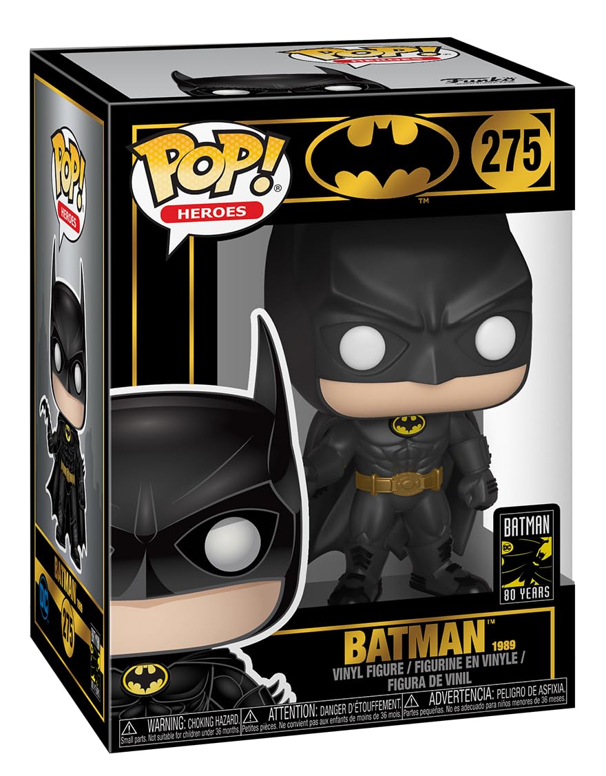 Funko Pop! Heroes Batman 80th Anniversary Figure, Standard Size, Multicolor, Model 37248