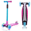 3 Wheel Scooter For Kids Ages 6-12,Kids Scooter With Light Up Wheels, Sturdy Deck Design, And 4 Height Adjustable Suitable For Kids Ages 3-12
