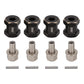 INJORA RC Hex Hub 12mm Brass Wheels Hex Hub Extension Black Hex Drive Adapter for 1/10 RC Crawler Axial SCX10 90046 D90 (15mm)