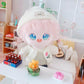 Niannyyhouse 7.8In/20Cm Plush Doll Stuffed Figures Toys Clothes Hat Floret Sweater Dress Up (Black)