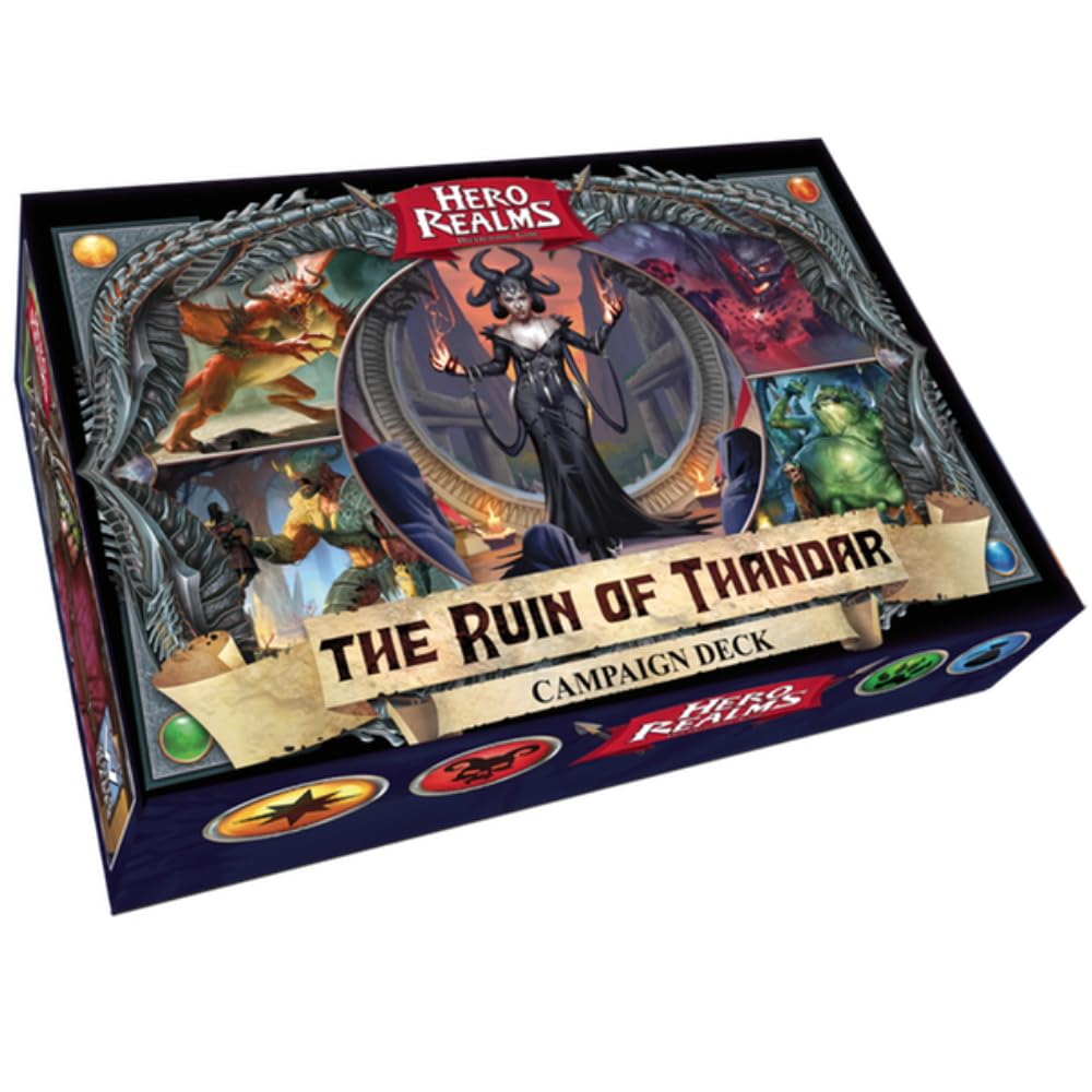 Hero Realms Hero Realms Bundle - Ruin of Thandar + 6 Character Packs, Small, Gold, Cardstock, Model WWG501-506