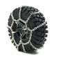 Rclions 4Pcs Steel Rc Snow Chains Anti-Skid For 1.9Inches 114Mm Wheel Tyre Trx4,Scx10,Scx10-Ii 1/10 Crawler Truck Car