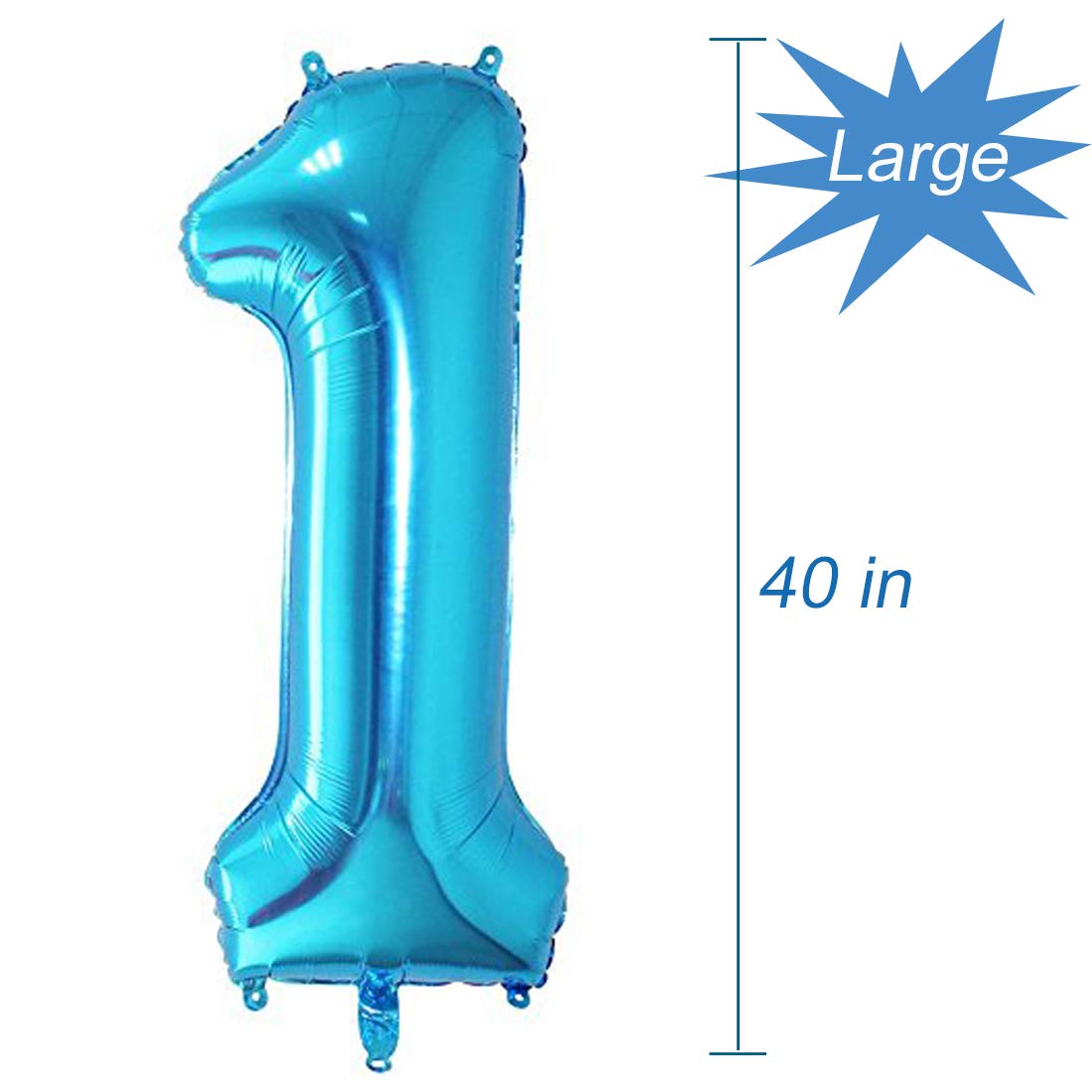Tellpet Blue Number 1 Balloon, 40 Inch