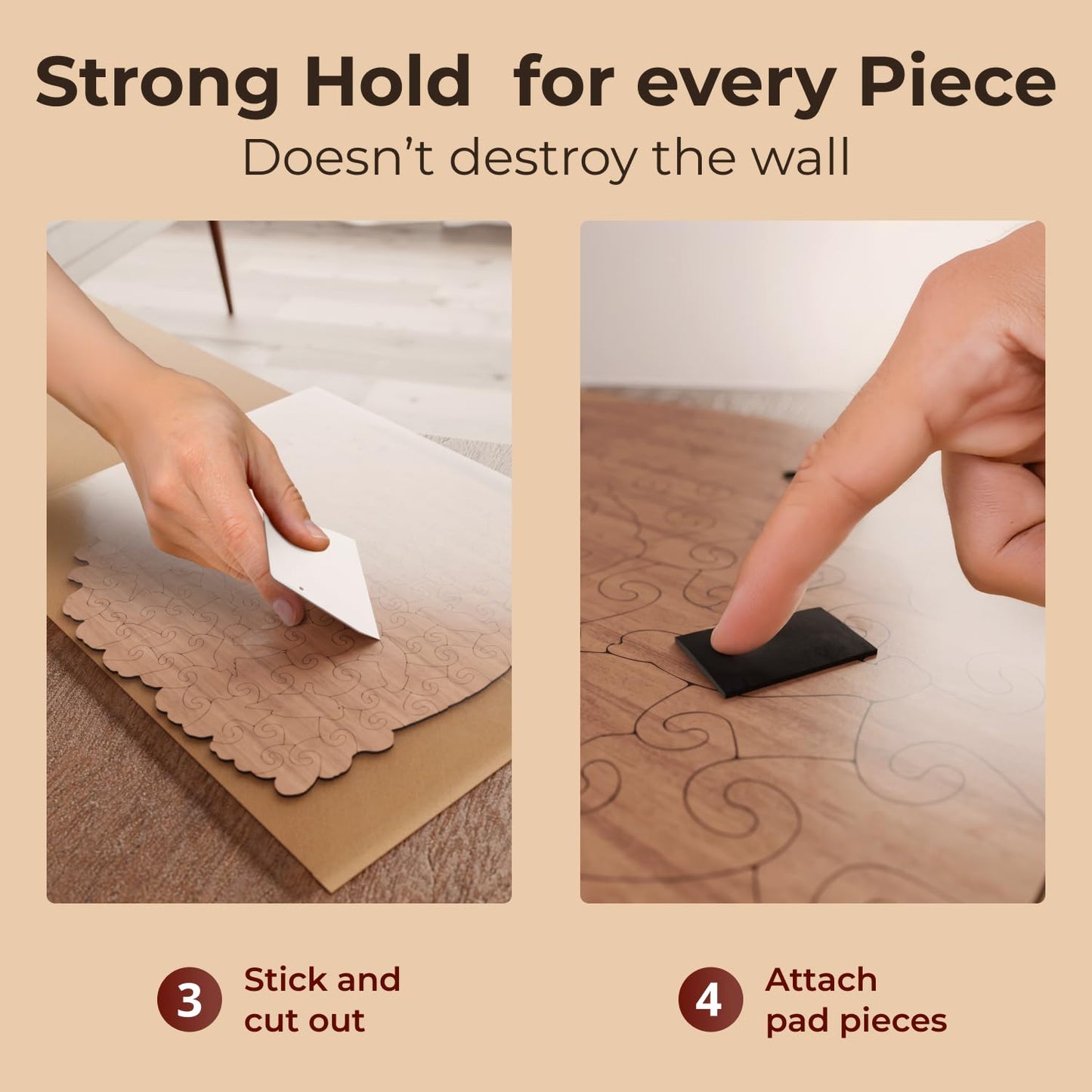 Crafthub Puzzle Saver, Wooden Jigsaw Puzzles Mounting Kit For Wall Art, Includes Adhesive Sheets To Stick Together Puzzle Pieces