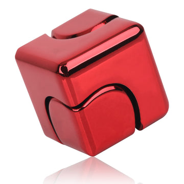 Qlkunla Fidget Cube Spinner Anti-Anxiety Focusing Fidget Toys Edc Fidgets Spinner 4-In-1 Toy Metallic Focus Toy Cube Finger Top