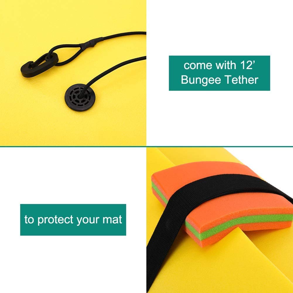 MarKnig 18x6 Ft Floating Mat, Lily Pad Floating Mat, Water Mat for 6-9 Adults, Floating Pad for Lake, 3-Layer Tear-Resistant XPE