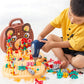 OFIGAS Magic Montessori Play Toolbox, Magic Montessori Play Toolbox Bear, 204 PCS Creative Mosaic Puzzle Toy with Electric Drill