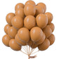 Partywoo Caramel Brown Balloons, 50 Pcs 12 Inch Boho Brown Balloons, Matte Brown Balloons For Balloon Garland Or Balloon Arch As Party Decorations, Birthday Decorations, Wedding Decorations, Brown-F10