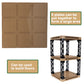 Wsryltch Brick 16X16 Plate 1/3 With Holes,Pixel Art Painting Base Pins Suppor Pillar Accessories Pack, Classic Building Block Bu