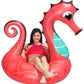 Poolmaster 48-Inch Inflatable Swimming Pool Party Float, Seahorse, Coral