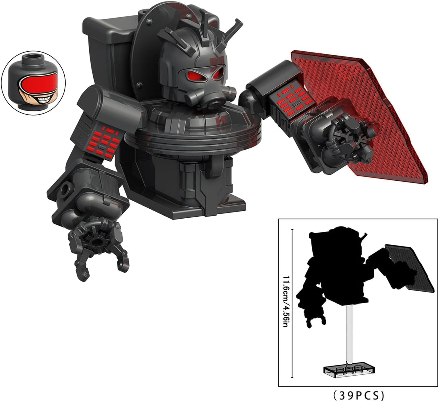Bentex Toilet G-Man Building Set, Toilet Man Cameraman Game Model Toys Ideas Collectible Building Bricks Birthday Gift for Kids