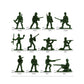RAINBOW TOYFROG Army Men Action Figure Set - 300 pcs Durable Plastic Toy Soldiers - Multicolor Military Playset for Kids