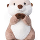 Riuhot Cute Otter Plush Toy - Soft Light Brown 15.7" Stuffed Animal Gift for Kids