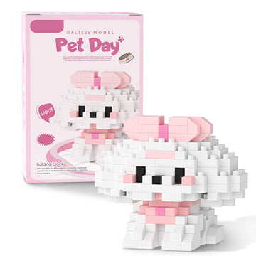 Scosloo Micro Mini Building Blocks Dog Series, Animals Model Toy Party Favors For Kids, Creative Building Blocks Toy, Birthday G