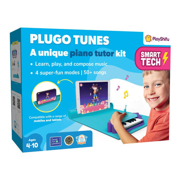 Playshifu Plugo Tunes - Interactive Musical Toy And Piano Learning Kit, Educational Toys For Early Skill Development In Kids Age