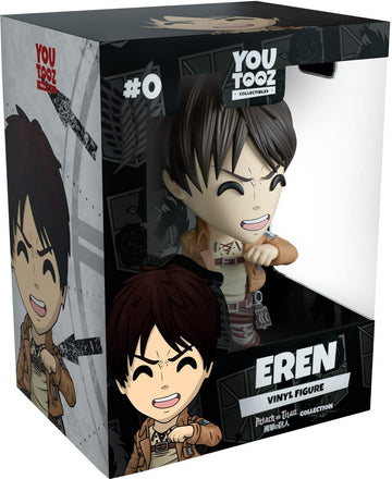 Youtooz Eren Vinyl Figure, 4.5' Anime Figures Eren Yeager From Attack On Titan Anime Series, Detailed Collectible Figure - Youtooz Attack On Titan Collection