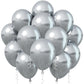 Jobkoo Metallic Silver Balloons, 12 Inch Silver Balloons 30Pcs Chrome Silver Metallic Balloon Silver Shiny Silver Latex Balloons