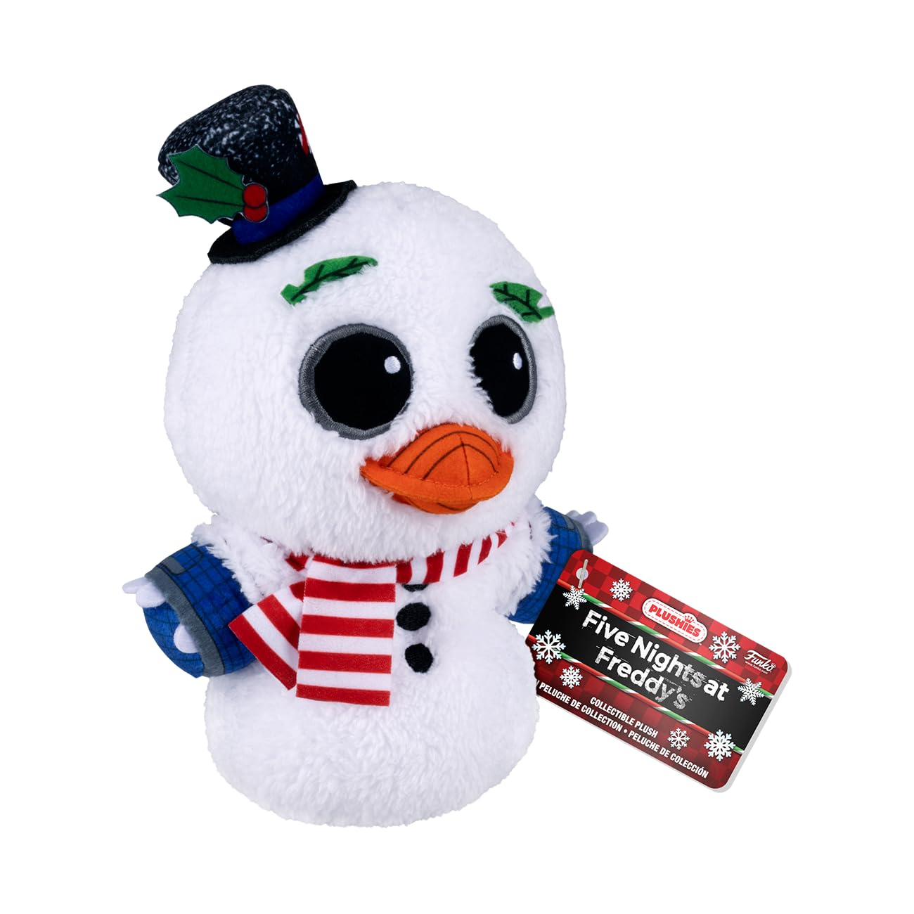 Funko Plush! Fnaf Five Nights At Freddy 'S - Set Of 4 - Holiday Elf Bonnie, Holiday Snowman Chica, Holiday Gingerbread Foxy And