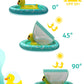 Relaxing Baby - Double Baby Pool Float With Adjustable Safety Seat,Canopy Upf 50+ Sun Removable,Inflatable Animal Style Float,Swimming Float With Pool Toys For 6-36 Months