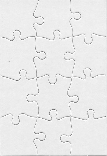24 Blank Jigsaw Puzzles - 5.5 X 8 Inch, 12 Pieces Each - Hygloss Dyi Party Invites, Perfect For Decorating, Kids' Activities, Ar