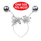 Beistle 20813 3 Piece Silver Ball Boppers, Silver