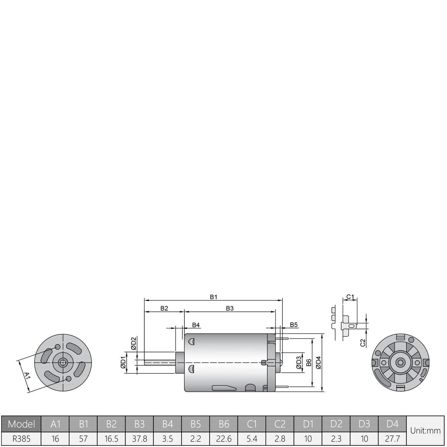 Fielect 5Pcs DC Motor 12V 7000RPM 0.15A Micro Motor Mini Motor Electric Motor Round Shaft for RC Boat DIY Airplane Toys Model DI