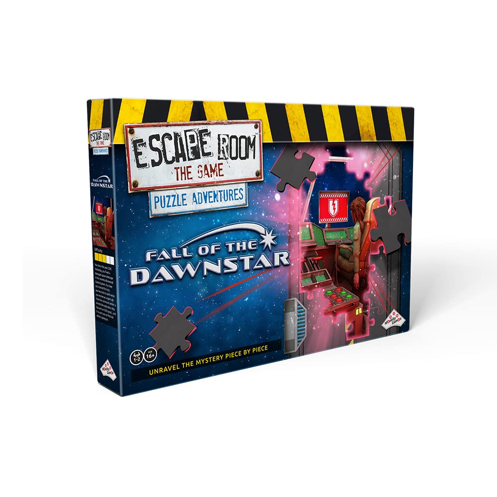 Identity Games Escape Room Puzzle - The Fall of The Dawnstar, Jigsaw Puzzle & Escape Room for Adults & Teens, Cardboard, Model IDG 3552
