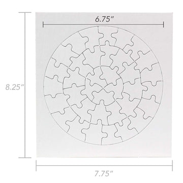 Hygloss Products 24 Blank Heart Puzzles – 8.5 X 9.5 Inches With Surrounding Frame – Ideal For Valentine’S Day Crafts – Write, Draw, And Decorate – 34 Pieces Each