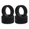 Abendor 4Pcs 1/28 Rc Drift Car Tires, [2N+2W] High Grip Tires Simulated Tire Tread Racing Tyre for 1/28 Mosquito Cart Mini-Z MR0