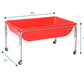 Children's Factory Large Sensory Table, 18"H, Red, Plastic, Model 1133-18, Indoor/Outdoor Sand and Water Play Equipment