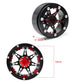 QUE-T 2.2'' Metal Beadlock Wheel Rims Set for RC 1/10 Crawler TRX4 SCX10 90046 Pack of 4