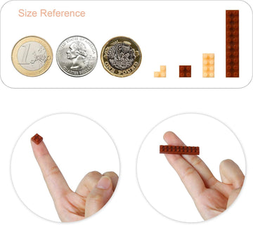 Larcele Cat Micro Building Blocks Animal Set, Diy Mini 3D Building Toy Bricks Kit,924 Pieces Kljm-05 (Golden Shorthair)
