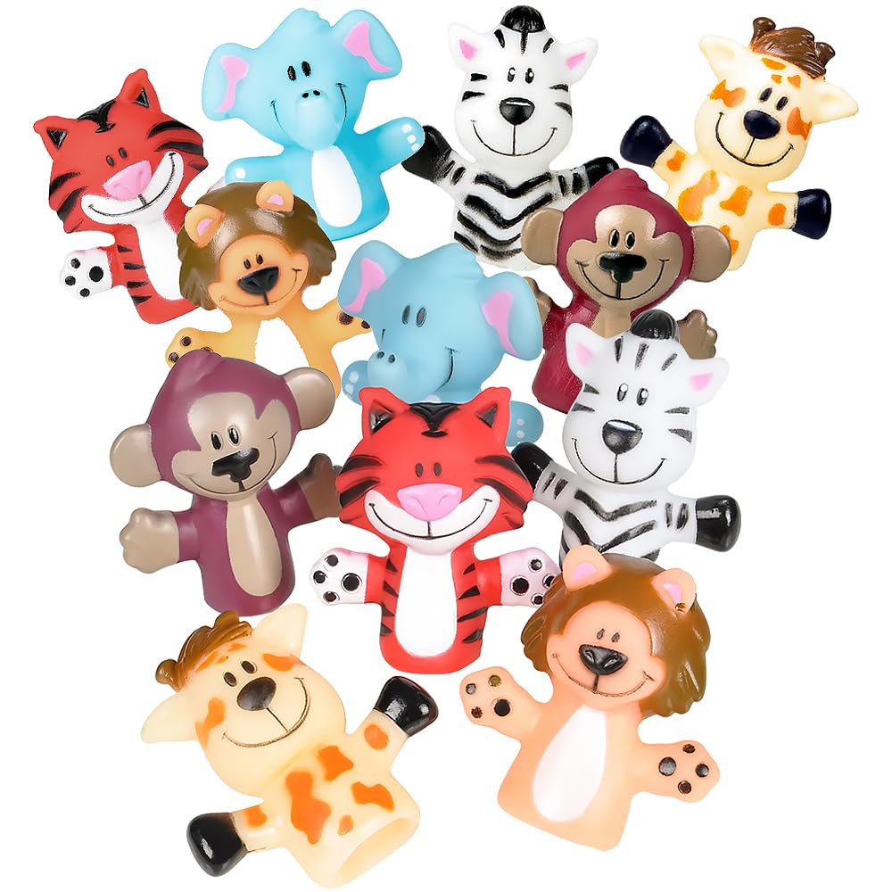 2' Zoo Animal Finger Puppets