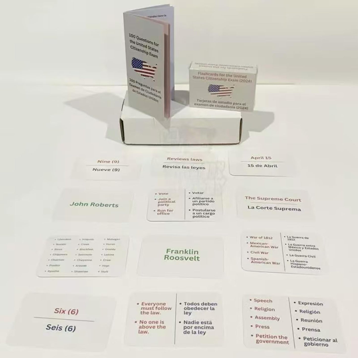 US Citizenship Test Flash Cards 2025, 100 USCIS Civics Questions and Answers, Naturalization Exam Study Guide,US Civics Test Fla